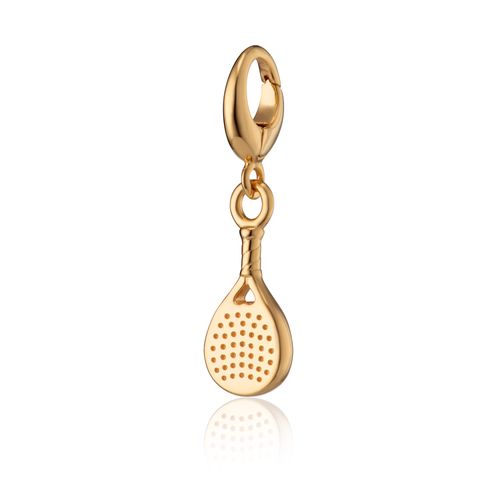 Gold Padel Racket Charm