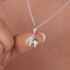 Silver Elephant Charm