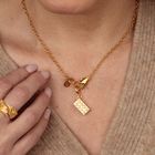 Gold In Safe Hands Charm Collector Necklace