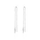 Sparkling Lightning Bolt Threader Earrings