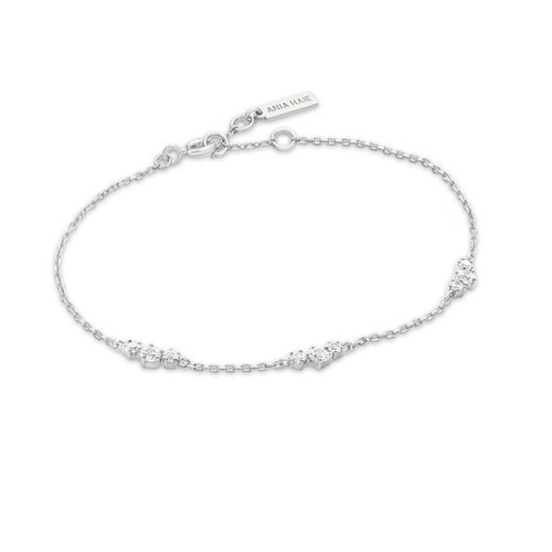 Silver Cluster Station Bracelet