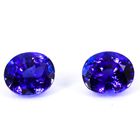 A Striking Pair of Natural Tanzanites – 8.8cts of Violet-Blue Brilliance by GEMWORLD LIMITED