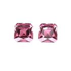 Elegant 8.28ct Pink Tourmaline Pair – Asscher & Radiant Cut Brilliance BY GEMWORLD LIMITIED 