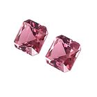 Elegant 8.28ct Pink Tourmaline Pair – Asscher & Radiant Cut Brilliance BY GEMWORLD LIMITIED 