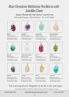 Minimalist Raw Gemstone Birthstone Necklace + Earrings - Sterling Silver on Satellite Chain