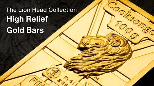 Our new lion head gold bars! 