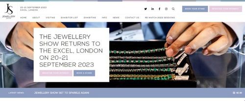 Jewellery Show unveils new website ahead of 2023 edition