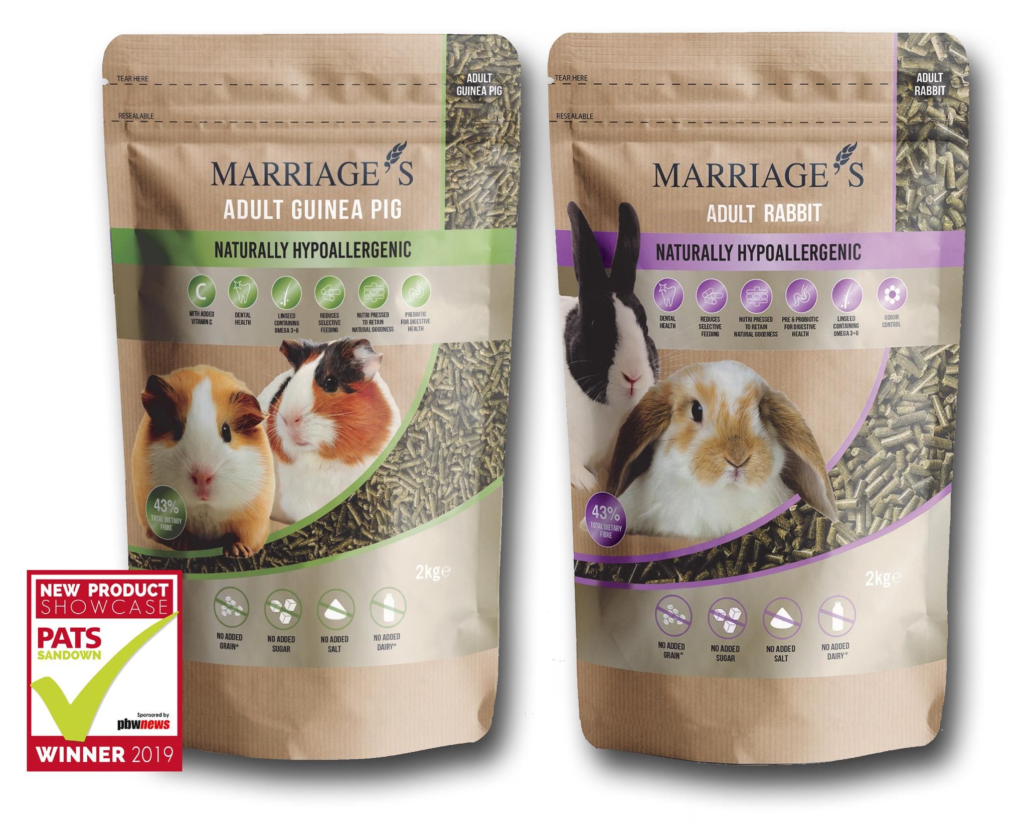 Marriage's NEW Hypoallergenic Nutri Pressed Small Animal Pellets