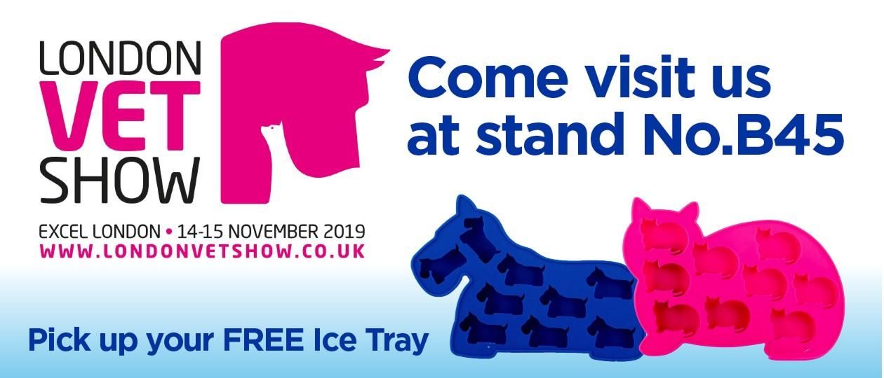 FREE DOG AND CAT ICE TRAYS AT ORALADE STAND B45