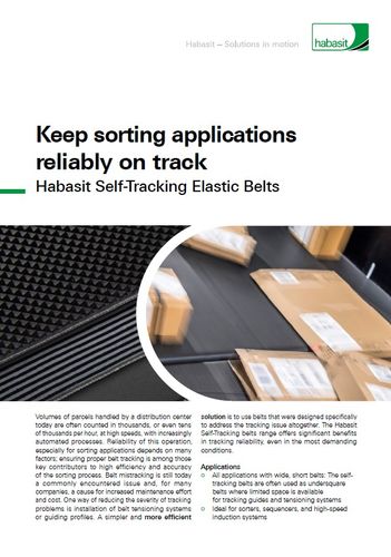 Keep sorting applications reliably on track