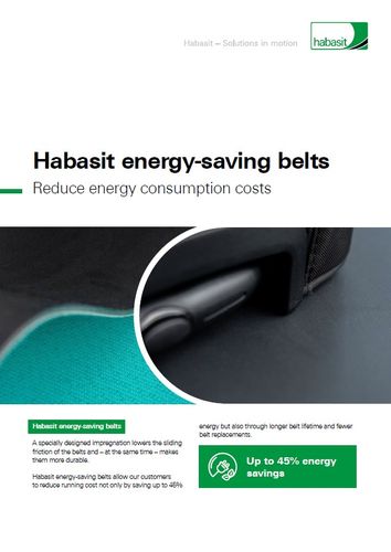 Habasit energy-saving belts
