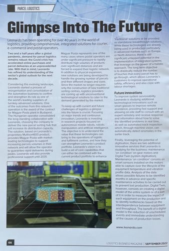 Leonardo : Logistics Integrator worlwide with future innovations