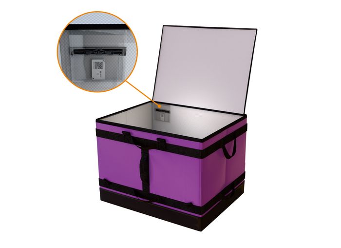 Traceable and reusable parcel sorting bag