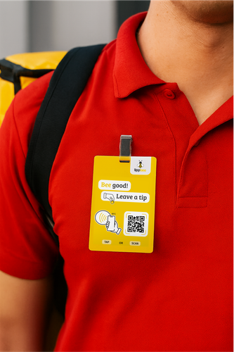 Instant tipping for delivery professionals