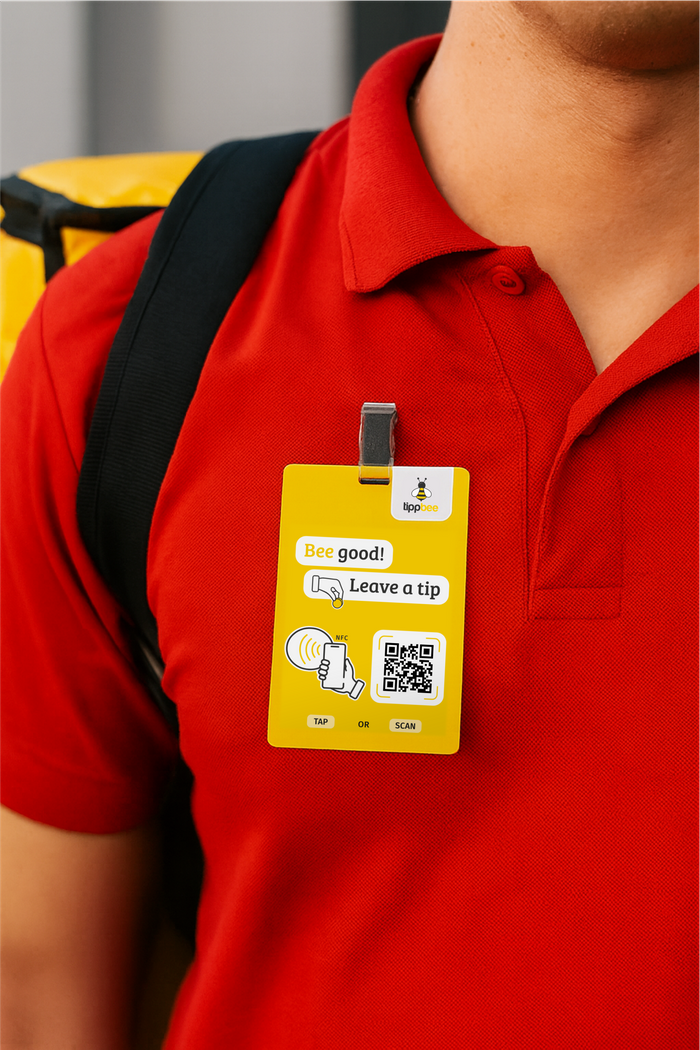 Instant tipping for delivery professionals