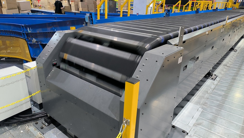 Linear cross-belt sorter