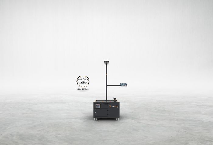 BeeVision 181 - Compact Dimensioner with Bidirectional Internal Conveyor - Semi-Dynamic Volume Measurement System