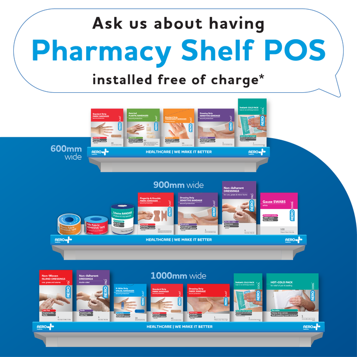 Elevate Your Pharmacy Sales with Free Aero Shelf Point of Sale*