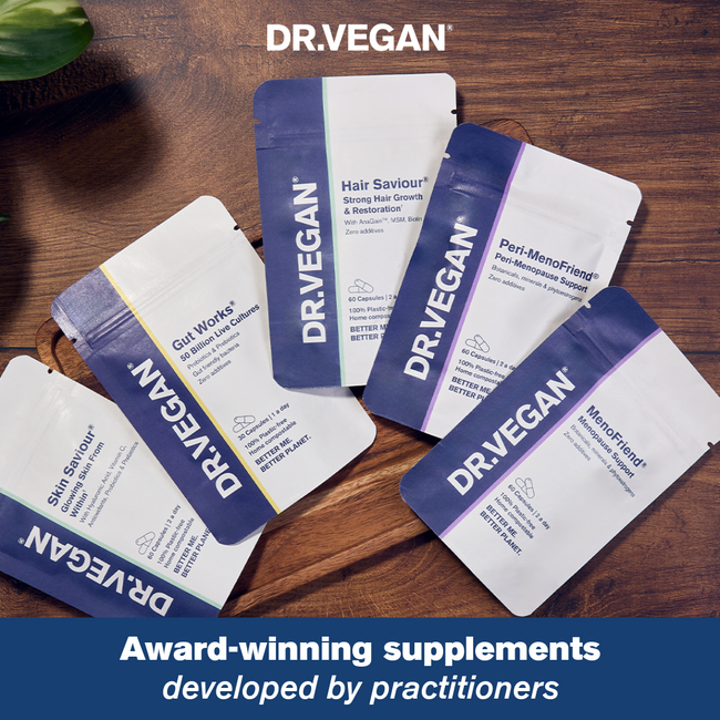 Stockists wanted for DR.VEGAN®, award-winning supplements developed by practitioners