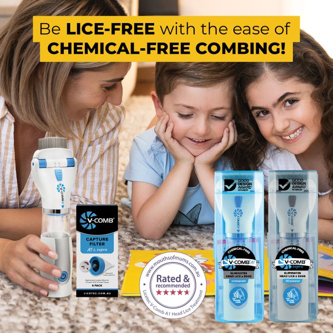 V-COMB: Say goodbye to head lice with the ease of simple combing