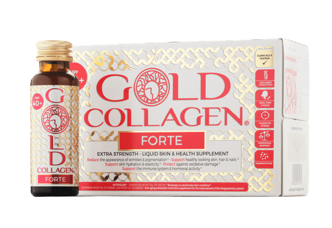 GOLD COLLAGEN® FORTE The EXTRAORDINARY PLUS Liquid Beauty Supplement