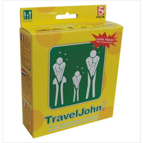 TravelJohn™ Paper Disposable Sick Bag (Pack of 5)