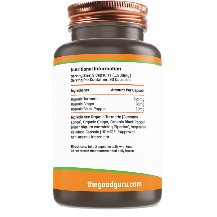 Organic Turmeric, Ginger & Black Pepper