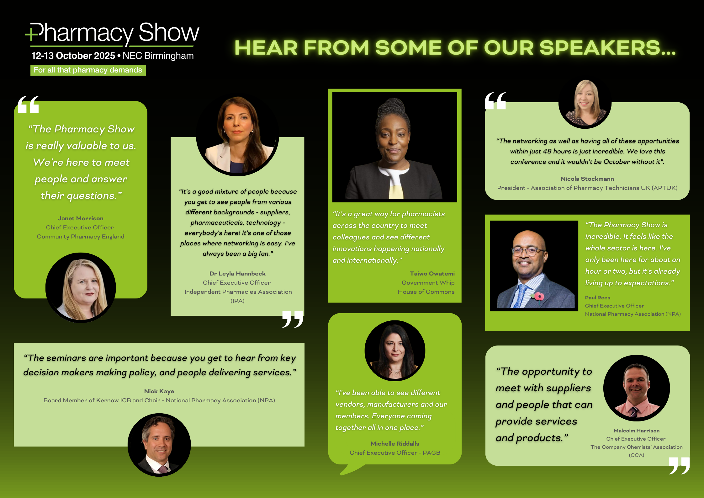 Speaker highlights