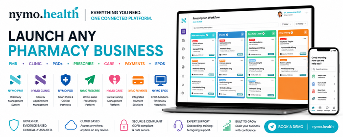 Launch More Pharmacy Services. Build a Bigger Pharmacy Business with NYMO.