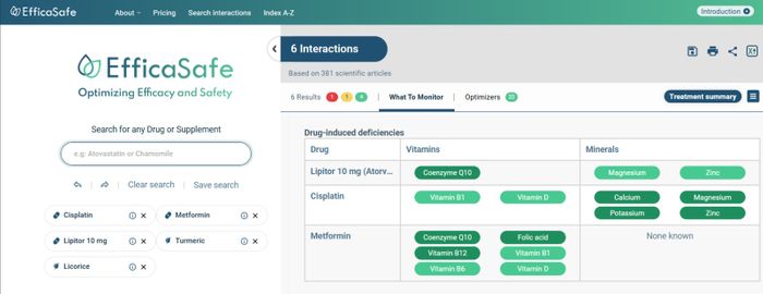 EfficaSafe- Herb-Supplement-Drug Interaction Database Reinvented