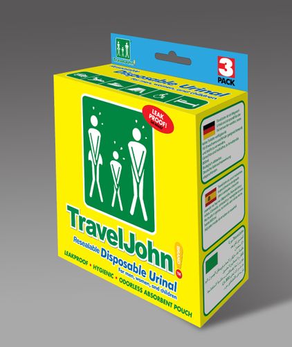 TravelJohn™ Disposable Urinal (Pack of 3)