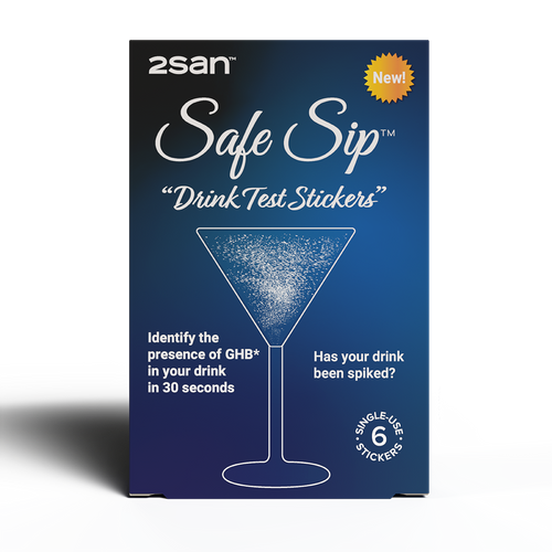 2San Safe SipTM  Drink Test Stickers