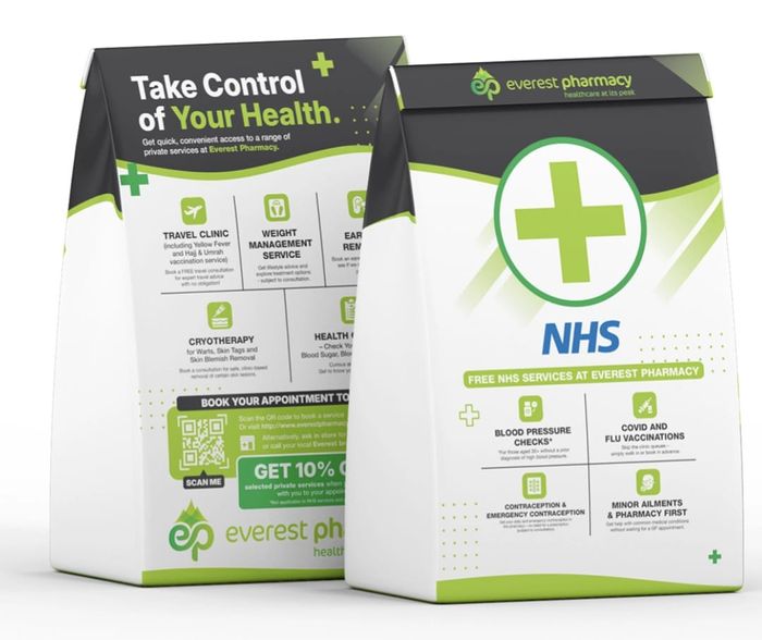 Custom Designed Pharmacy Rx Bags