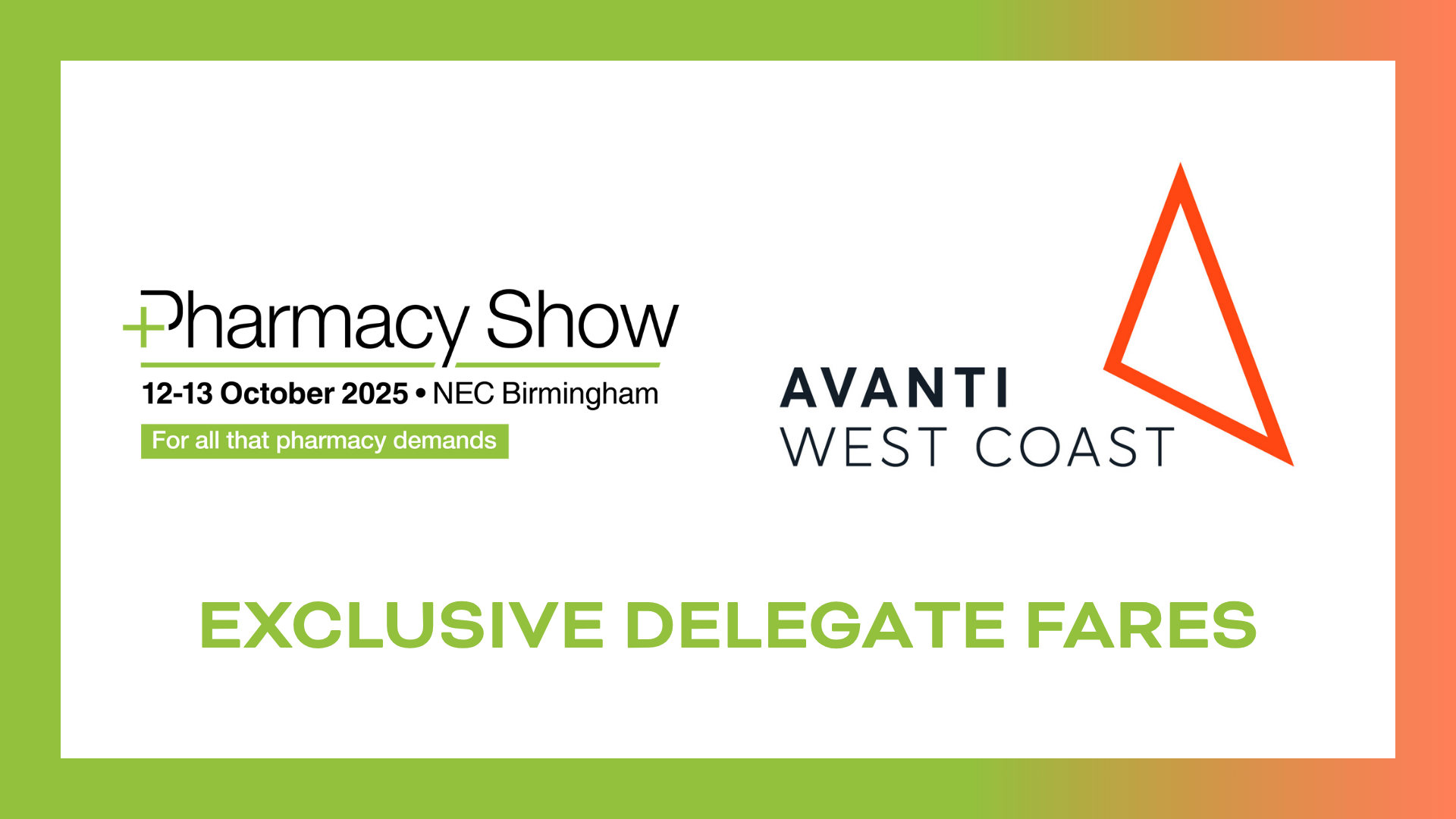 The Pharmacy Show - Avanti 20% Discount
