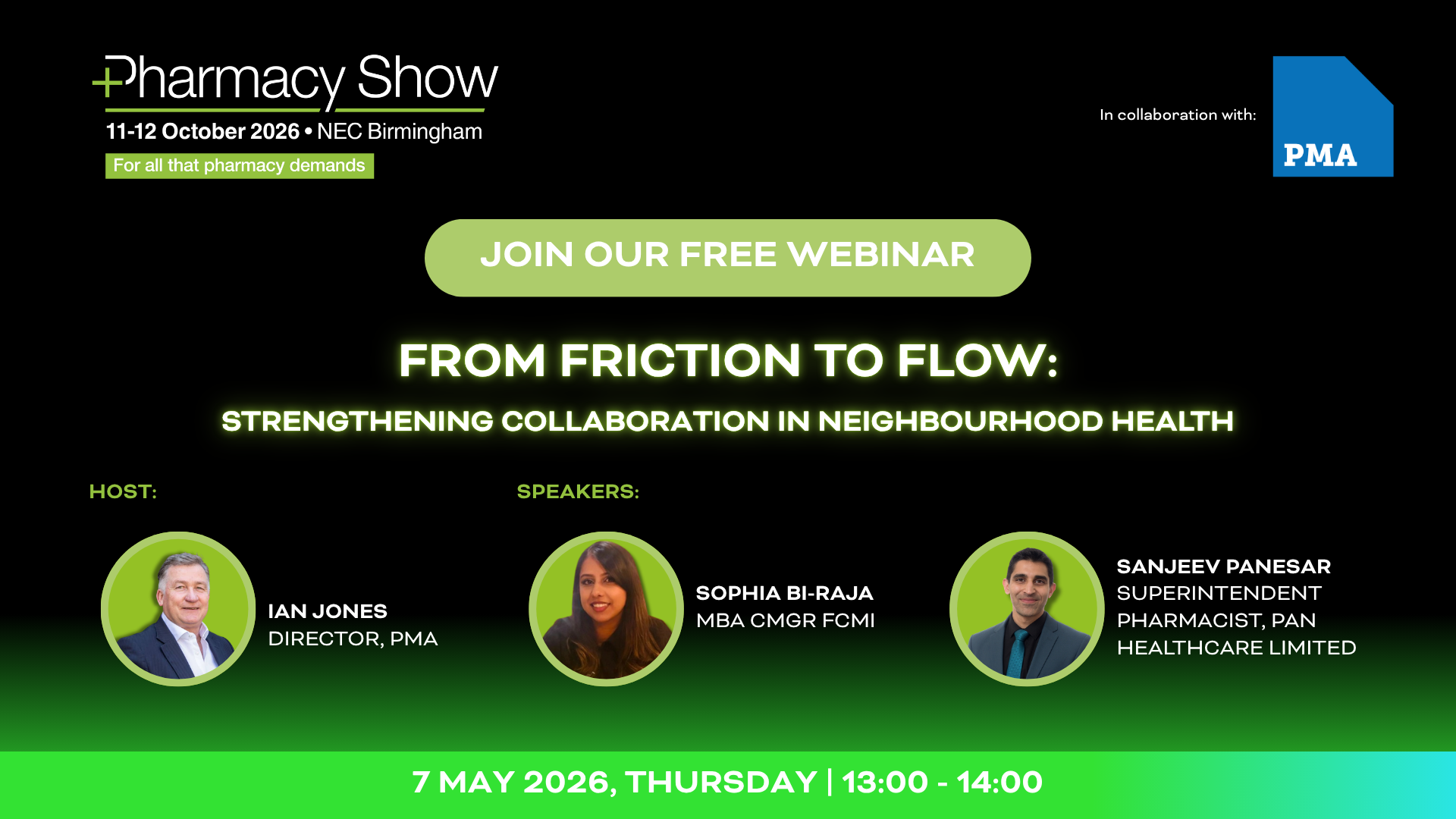 Pre-show survey banner