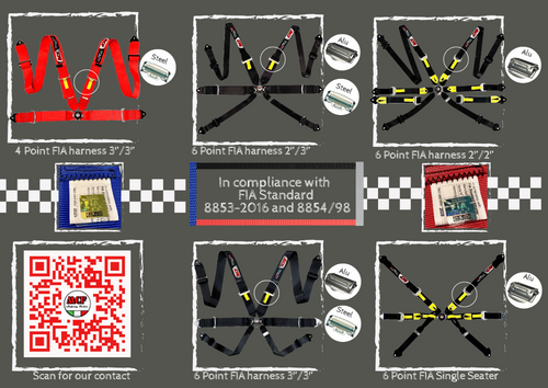 FIA HARNESSES AND ACCESSORIES