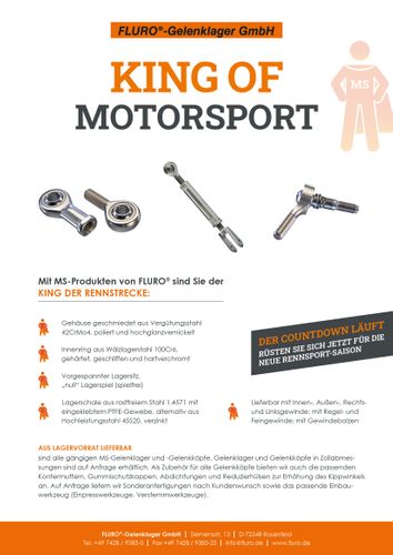 Flyer: King of Motorsport (german)