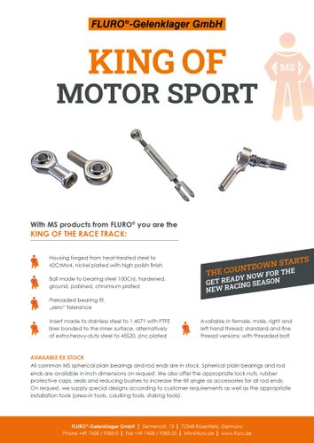 Flyer: King of Motor Sport (english)