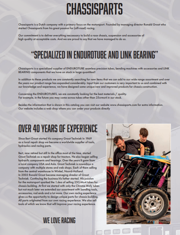 Chassisparts is a Dutch company