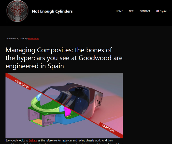 Managing Composites: the bones of the hypercars you see at Goodwood are engineered in Spain