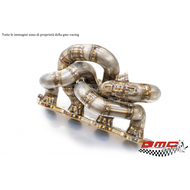 MANIFOLD FOR MITSUBISHI LANCER EVO VI-VII-VIII-IX WITH T4 TWINSCROLL TURBO CONNECTION, DOUBLE EXTERNAL WASTEGATE, DOWNPIPE KIT
