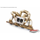 MANIFOLD FOR MITSUBISHI LANCER EVO VI-VII-VIII-IX WITH T4 TWINSCROLL TURBO CONNECTION, DOUBLE EXTERNAL WASTEGATE, DOWNPIPE KIT