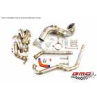 MANIFOLD FOR MITSUBISHI LANCER EVO VI-VII-VIII-IX WITH T4 TWINSCROLL TURBO CONNECTION, DOUBLE EXTERNAL WASTEGATE, DOWNPIPE KIT