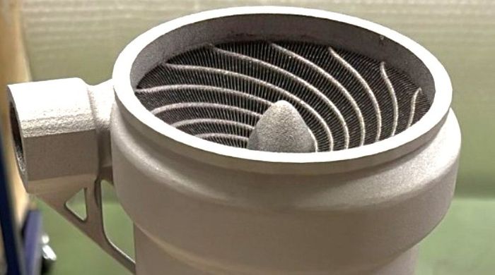 Additively manufactured intercooler for motorsport