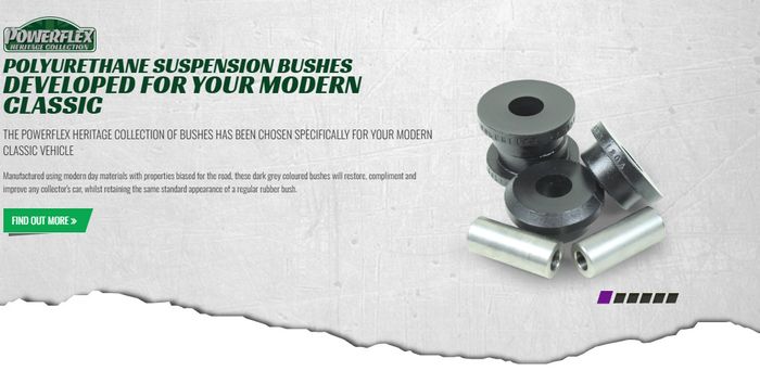 From Motorsport through Road to Heritage, Powerflex has the answer