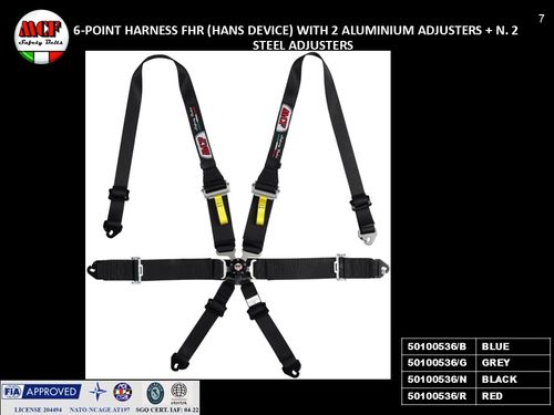 6-point harness FIA Approved (8853-2016)