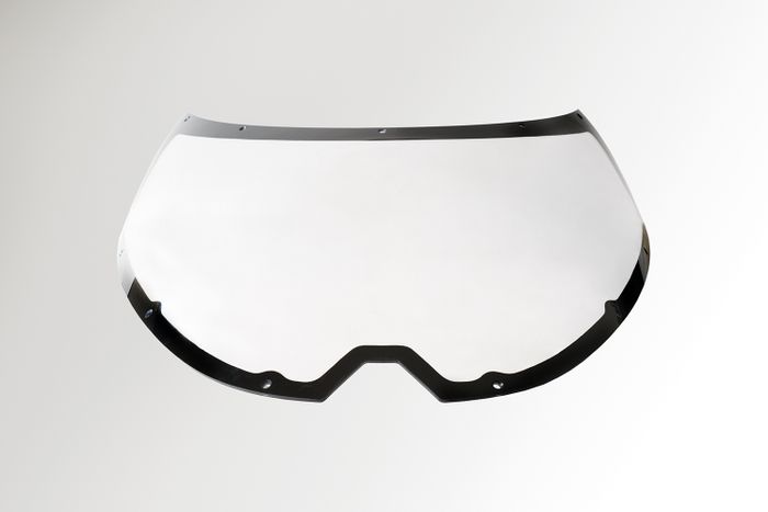 Custom polycarbonate windshields for motorsport