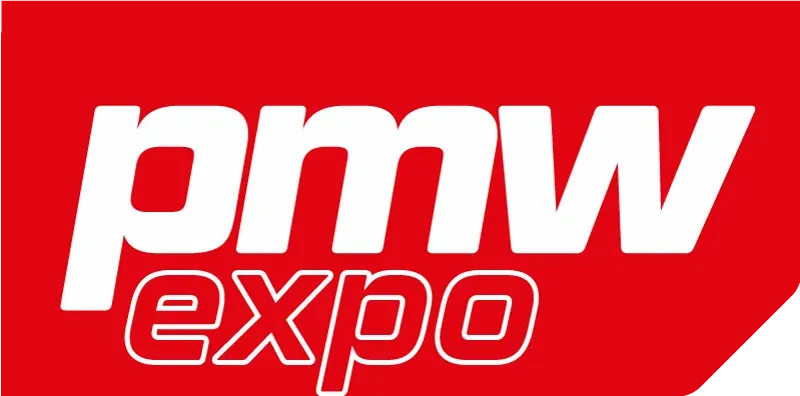 Photo shows the PMW Expo logo