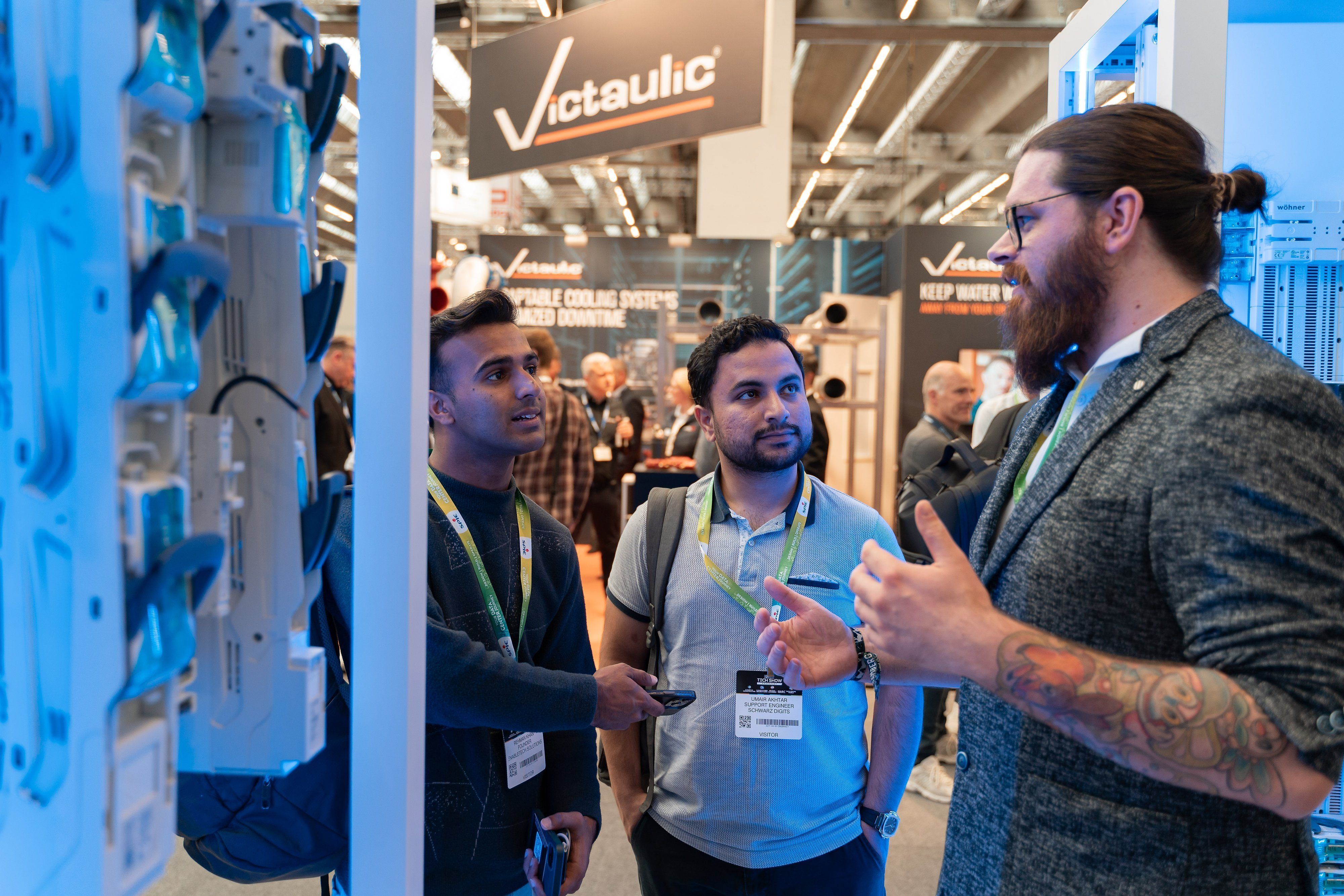 Product demonstration at Tech Show Frankfurt