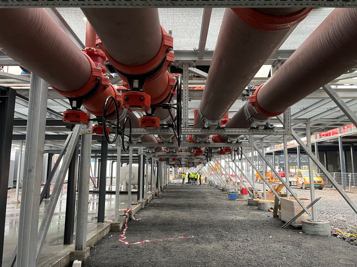 Streamlining data centre cooling and fire protection systems